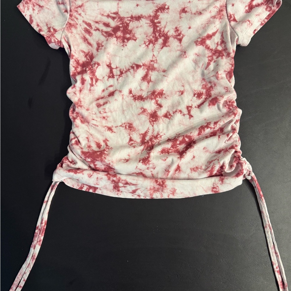 Stylish Tie-Dye Short Sleeve Top